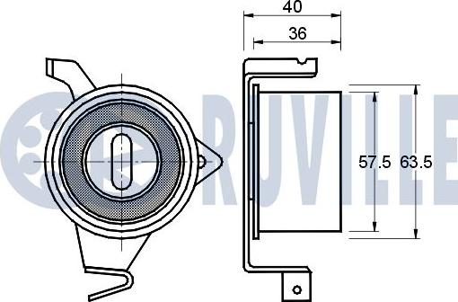 Ruville 540313 - Rullo tenditore, Cinghia dentata autozon.pro