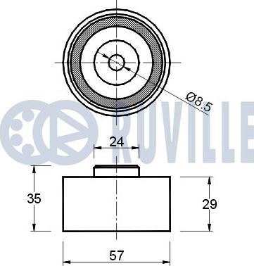 Ruville 540332 - Galoppino / Guidacinghia, Cinghia dentata autozon.pro