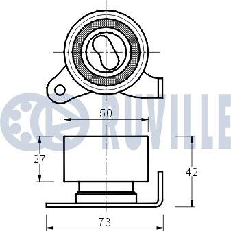 Ruville 540325 - Rullo tenditore, Cinghia dentata autozon.pro