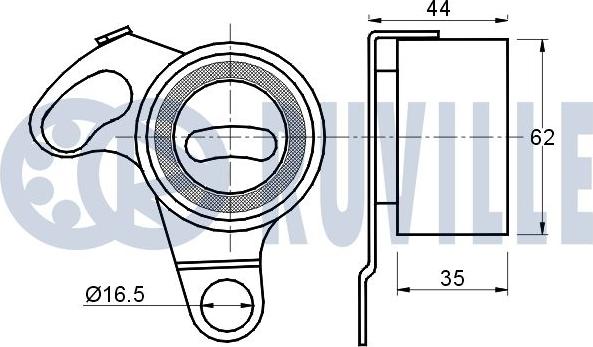 Ruville 540320 - Rullo tenditore, Cinghia dentata autozon.pro