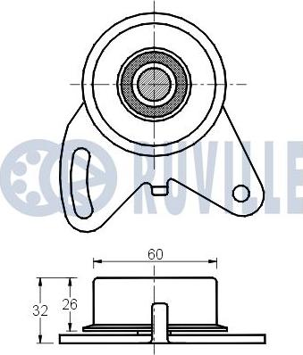 Ruville 540379 - Rullo tenditore, Cinghia dentata autozon.pro