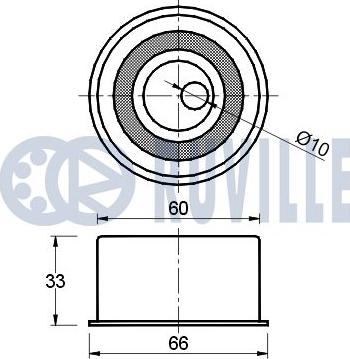 Ruville 540376 - Rullo tenditore, Cinghia dentata autozon.pro