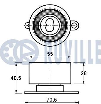 Ruville 540373 - Rullo tenditore, Cinghia dentata autozon.pro