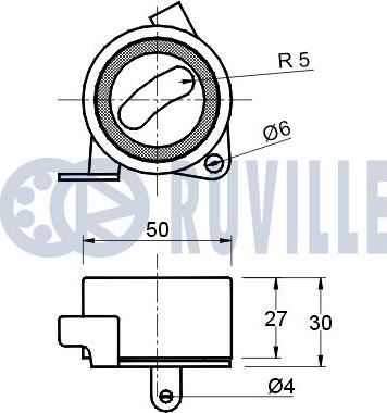 Ruville 540290 - Rullo tenditore, Cinghia dentata autozon.pro