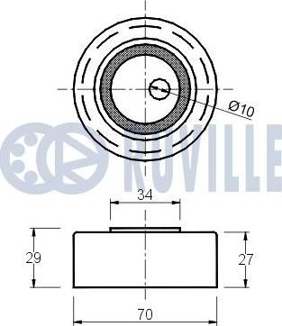 Ruville 540237 - Tendicinghia, Cinghia Poly-V autozon.pro