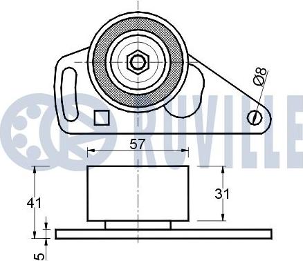 Ruville 540229 - Rullo tenditore, Cinghia dentata autozon.pro