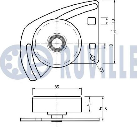 Ruville 540228 - Tendicinghia, Cinghia Poly-V autozon.pro