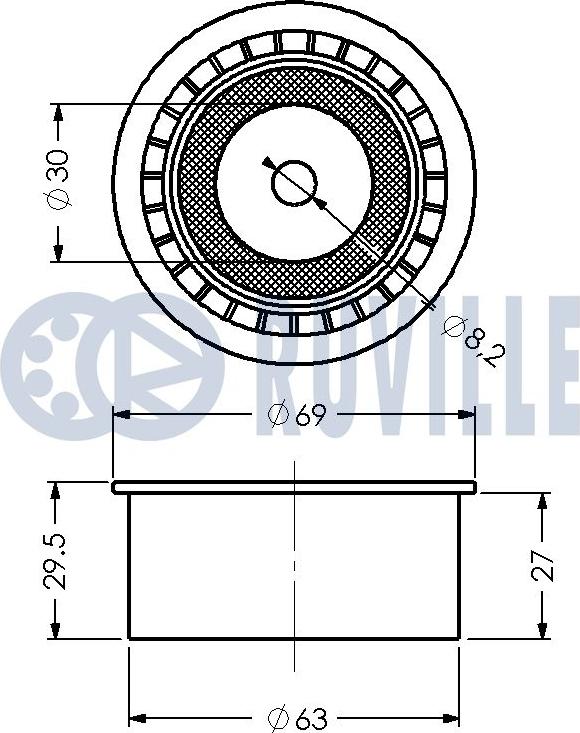 Ruville 540223 - Galoppino / Guidacinghia, Cinghia dentata autozon.pro