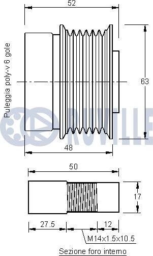 Ruville 541962 - Puleggia cinghia, Alternatore autozon.pro