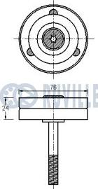 Ruville 541460 - Galoppino / Guidacinghia, Cinghia Poly-V autozon.pro