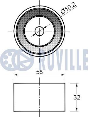 Ruville 541428 - Galoppino / Guidacinghia, Cinghia dentata autozon.pro