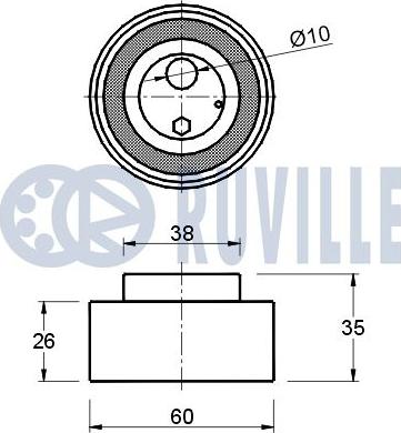 Ruville 541423 - Galoppino / Guidacinghia, Cinghia dentata autozon.pro