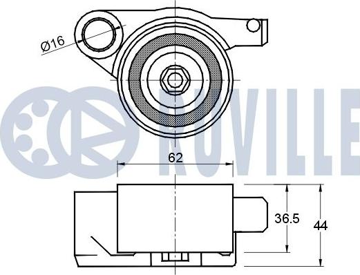 Ruville 541562 - Rullo tenditore, Cinghia dentata autozon.pro