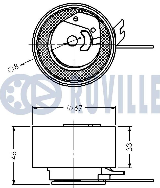 Ruville 541583 - Rullo tenditore, Cinghia dentata autozon.pro