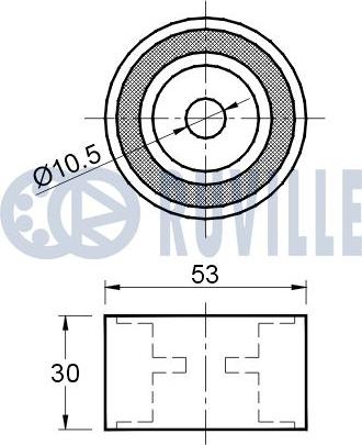 Ruville 541603 - Galoppino / Guidacinghia, Cinghia dentata autozon.pro