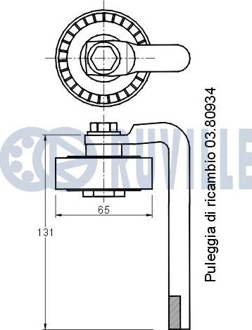 Ruville 541631 - Tendicinghia, Cinghia Poly-V autozon.pro