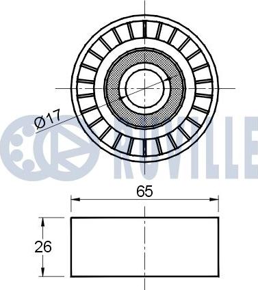 Ruville 541620 - Galoppino / Guidacinghia, Cinghia Poly-V autozon.pro