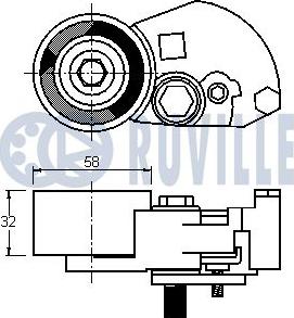 Ruville 541674 - Rullo tenditore, Cinghia dentata autozon.pro