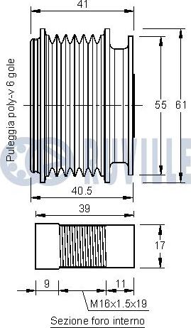 Ruville 541676 - Puleggia cinghia, Alternatore autozon.pro