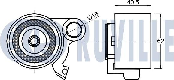 Ruville 541049 - Rullo tenditore, Cinghia dentata autozon.pro