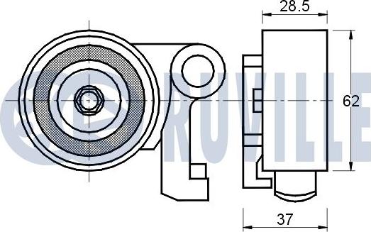 Ruville 541018 - Rullo tenditore, Cinghia dentata autozon.pro