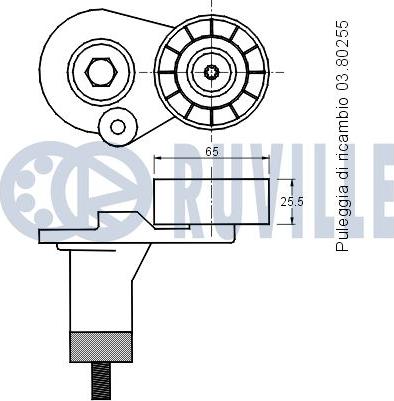 Ruville 541192 - Tendicinghia, Cinghia Poly-V autozon.pro