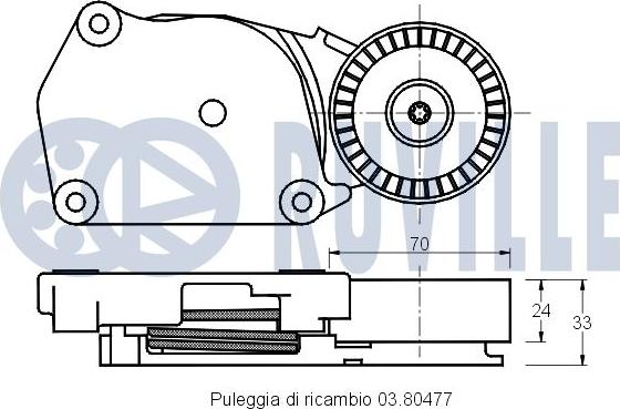 Ruville 541162 - Tendicinghia, Cinghia Poly-V autozon.pro