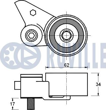 Ruville 541109 - Rullo tenditore, Cinghia dentata autozon.pro