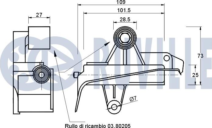 Ruville 541115 - Smorzatore vibrazioni, Cinghia dentata autozon.pro