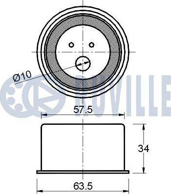 Ruville 541188 - Rullo tenditore, Cinghia dentata autozon.pro