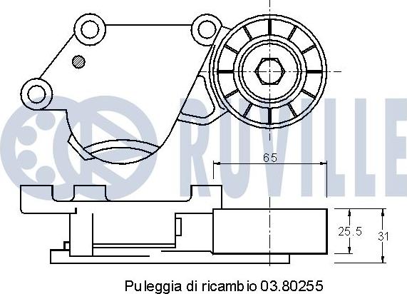 Ruville 541183 - Tendicinghia, Cinghia Poly-V autozon.pro