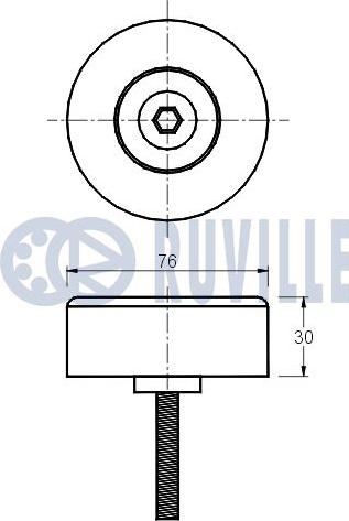 Ruville 541138 - Galoppino / Guidacinghia, Cinghia Poly-V autozon.pro