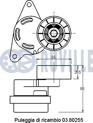 Ruville 541126 - Tendicinghia, Cinghia Poly-V autozon.pro