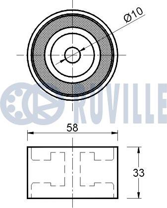 Ruville 541128 - Galoppino / Guidacinghia, Cinghia dentata autozon.pro