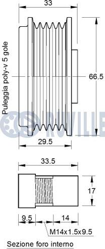 Ruville 541864 - Puleggia cinghia, Alternatore autozon.pro