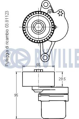 Ruville 541812 - Tendicinghia, Cinghia Poly-V autozon.pro