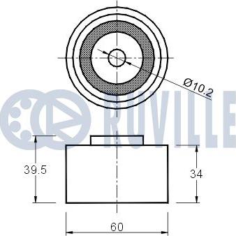 Ruville 541875 - Galoppino / Guidacinghia, Cinghia dentata autozon.pro