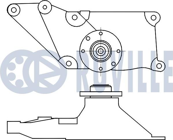 Ruville 541351 - Tendicinghia, Cinghia Poly-V autozon.pro