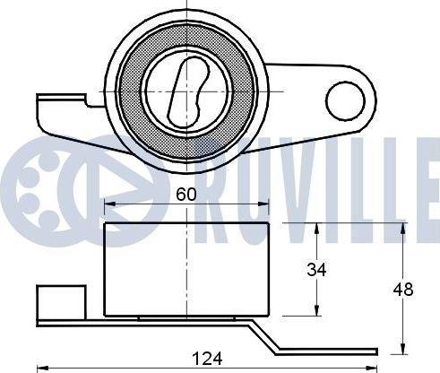 Ruville 541358 - Rullo tenditore, Cinghia dentata autozon.pro