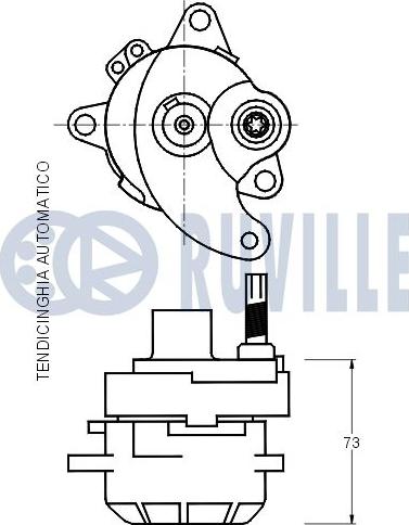 Ruville 541302 - Tendicinghia, Cinghia Poly-V autozon.pro