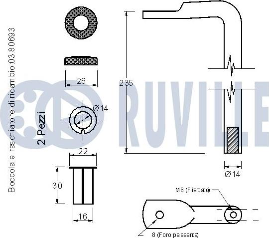 Ruville 541385 - Tendicinghia, Cinghia Poly-V autozon.pro