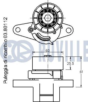 Ruville 541376 - Tendicinghia, Cinghia Poly-V autozon.pro