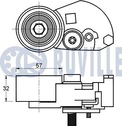 Ruville 541245 - Rullo tenditore, Cinghia dentata autozon.pro