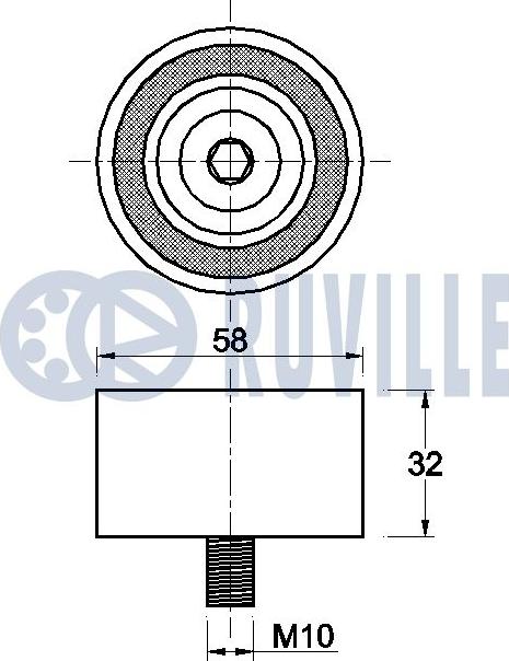 Ruville 541242 - Galoppino / Guidacinghia, Cinghia dentata autozon.pro