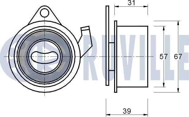 Ruville 541212 - Rullo tenditore, Cinghia dentata autozon.pro