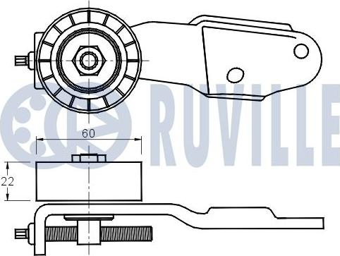 Ruville 541762 - Tendicinghia, Cinghia Poly-V autozon.pro