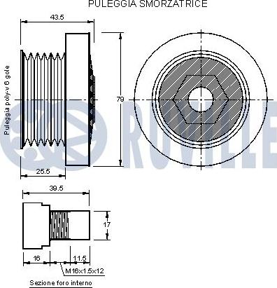 Ruville 541703 - Puleggia cinghia, Alternatore autozon.pro