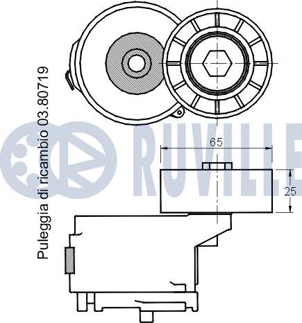 Ruville 541789 - Tendicinghia, Cinghia Poly-V autozon.pro