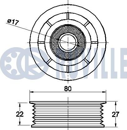 Ruville 542499 - Galoppino / Guidacinghia, Cinghia Poly-V autozon.pro