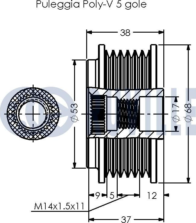 Ruville 542494 - Puleggia cinghia, Alternatore autozon.pro